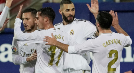 ريال مدريد يسحق إيبار ويتقاسم القمة مع برشلونة